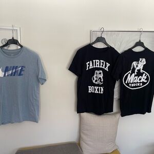 Nike Dri fit Fairfax boxing Mack Trucks graphic tees bundle LARGE men’s 3 items